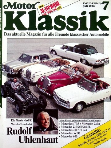 Deckblatt Motor Klassik (07/1986)